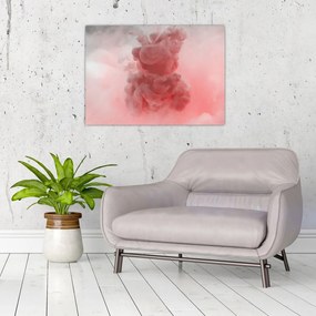 Obraz czerwonego dymu (70x50 cm)