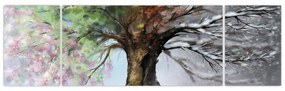Obraz - Drzewo czterech pór roku (170x50 cm)