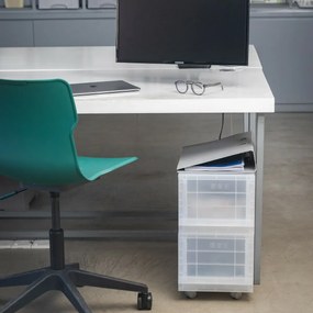 Modułowy pojemnik Wave Junior Mist bez kółek 43,4x 27,2 x 22 cm, wąski - 1 szuflada