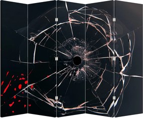 Parawan - Abstrakcja potłuczonego szkła (210x170 cm)