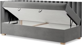 Łóżko młodzieżowe z pojemnikiem Zoco 90x200, Lewa