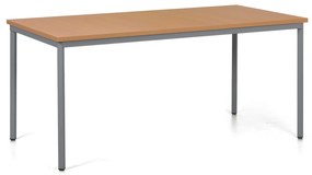 Stół jadalniany TRIVIA, 160x80 cm, ciemnoszara podstawa, buk