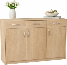 Skandynawska komoda z szufladami dąb sonoma S8-F44