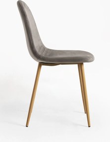 Zestaw 4 Krzese Teok Aksamitne