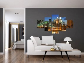 Obraz - Most z Nowym Jorkiem (125x70 cm)
