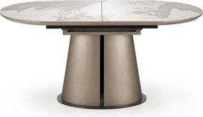 Stół Robinson z blatem w imitacji beżowego marmuru