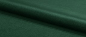 PROMOCJA Ciemnozielona rozkładana narożna sofa ZENA, dwustronna II. jakość