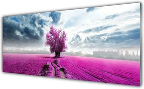 Panel Szklany Drzewo na Horyzoncie Łąki