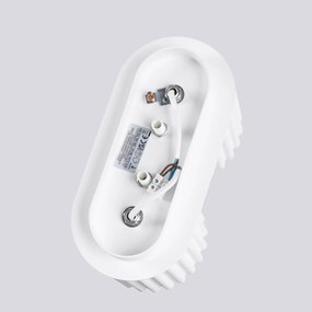 Plafon dwupunktowy AURA 2 biały GU10 ryflowany SOLLUX  LIGHTING