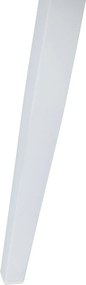 Stolik ogrodowy aluminiowy biały 120x60x43 cm lekki wytrzymały tarasowy