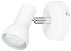 Biała lampa punktowa ø 8 cm Cantar – Reality