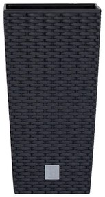 Prosperplast Osłonka na doniczkę Rato Square antracytowy, 20x20x37,6 cm, M