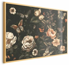 Plakat Rustykalny ogród 60x40 cm z ramą złotą bez marginesu ARTGEIST B