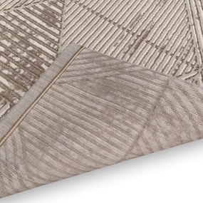 Dywan nowoczesny 3D Anett trójkąty beżowy 120 cm x 170 cm