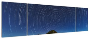 Obraz obracających się gwiazd (170x50 cm)