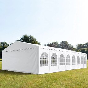 TOOLPORT XXL 8x28m Namiot imprezowy - 2,6 m wysokość ścian bocznych, PVC 800, biały - (49245)
