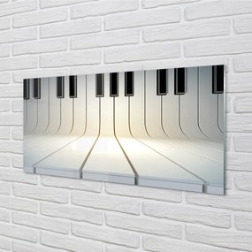 Szklany Panel Pianino klawisze