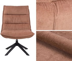 Obrotowy fotel wypoczynkowy Blizzard, rosewood