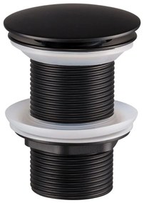 COMAD CLICK-CLACK T201MBG-3 - Odpływ do umywalki CLICK-CLACK śr. 7 cm matowy czarny