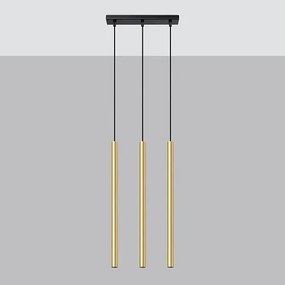 Lampa Wisząca PASTELO 3L złoty połysk