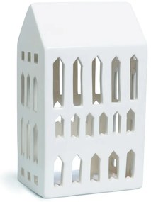 Biały ceramiczny świecznik Kähler Design Urbania Lighthouse Church