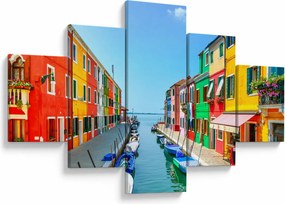 Obraz - Wyspa Burano, Wenecja, Włochy (125x70 cm)