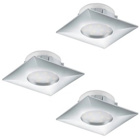 Eglo 95802 - Zestaw 3x LED Oprawa wpuszczana PINEDA 1xLED/6W/230V