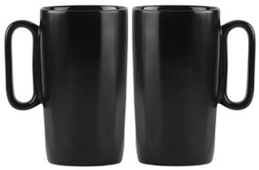 Czarne kamionkowe kubki zestaw 2 szt. 330 ml Fuori – Vialli Design