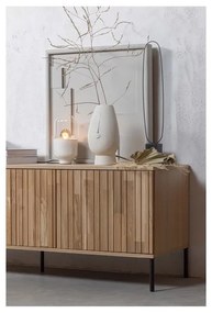 Szafka pod TV z litego drewna dębowego 150x56 cm Gravure – WOOOD
