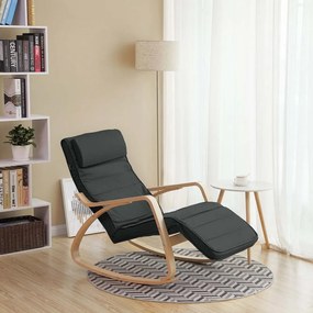 Jurhan Fotel bujany SWING, max obciążenie 150kg, 67x115x91cm, antracyt