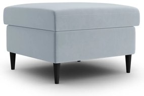 Jasnoniebieski aksamitny podnóżek Kyoto – Cosmopolitan Design
