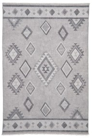 Szary chodnik z mieszanki bawełny odpowiedni do prania 60x170 cm Whisper – Think Rugs