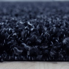 Dywan shaggy jednokolorowy granatowy 80 cm x 250 cm