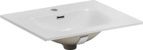 Biała prostokątna umywalka ceramiczna F8-T76