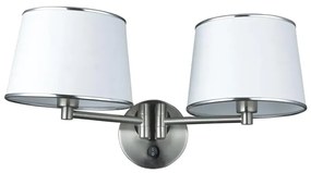 Nowoczesny kinkiet dwuramienny - K193 N9-F63
