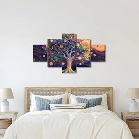 Obraz – Fioletowe drzewo pełne energii (125x70 cm)
