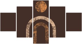 Obraz - Pomarańczowe łuki N⁰1 (125x70 cm)