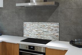 Szkło do Kuchni na Ścianę Wyrazista Struktura Kamienia