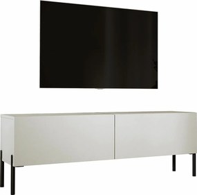 Szafka RTV: Kaszmir, czarne nogi, 140 x 52 x 32 cm