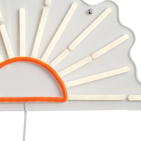 Neonowa lampa ścienna ciepłobiała z pomarańczowym, z LED - Sunset