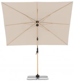 ALU WOOD 220 x 300 cm - wahadłowy parasol ogrodowy z drążkiem bocznym z ochroną ULTRA UV : Substancja Desen - 820