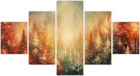 Obraz - Malowanie lasów (125x70 cm)
