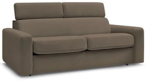 Brązowa rozkładana sofa 215 cm Monaco – Bobochic Paris