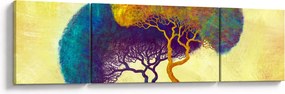 Obraz - Drzewa na wzgórzu (170x50 cm)