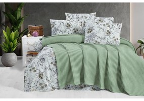 Zielona bawełniana narzuta 220x240 cm Waffle – Mila Home