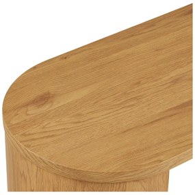 Konsola w dekorze dębu w naturalnym kolorze 38x114 cm Bibione – House Nordic