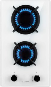 Klarstein Goldflame 30cm Płyta gazowa 2 palniki Biały
