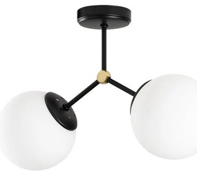 Czarno-biała lampa sufitowa Opviq lights Damar
