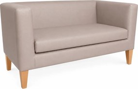 Sofa Monaco : Kolor nogi - Drewno, Kolor tkaniny - EKO-SKÓRA - 11D, Typ tkaniny - Eko-skóra , Wysokość nogi - 20 cm