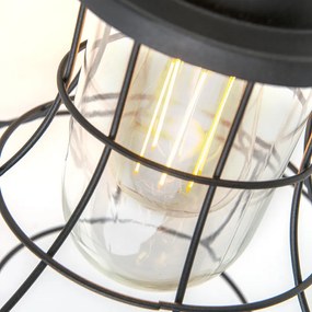 Zewnetrzna Rustykalna lampa ścienna zewnętrzna czarna IP44 - Moreno Rustykalny / Vintage Oswietlenie zewnetrzne